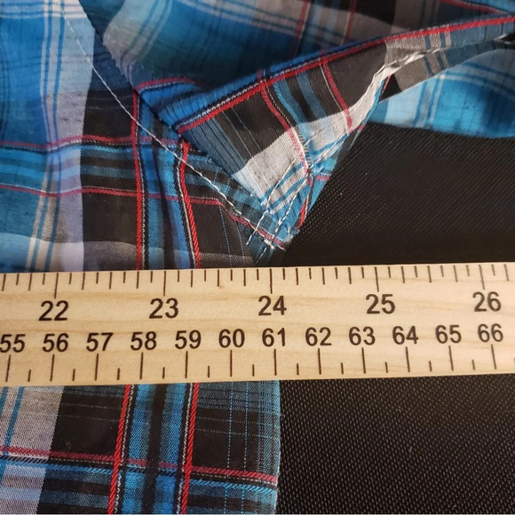 Phat‎ Farm Plaid Short Sleeve Button Down Shirt Men’s XL - Picture 5 of 6